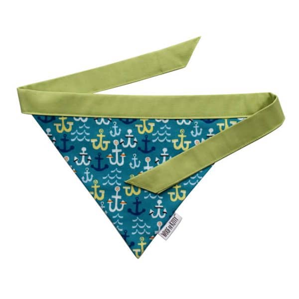 Anchors Away Reversible Dog Bandana