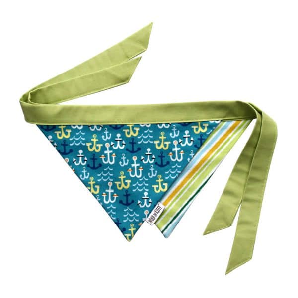 Anchors Away Reversible Dog Bandana