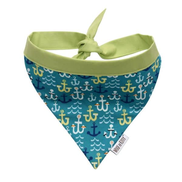 Anchors Away Reversible Dog Bandana