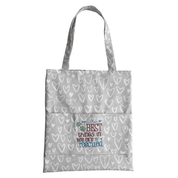 Best Things in Life Are Rescued Tote Bag