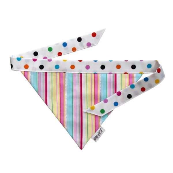 Cotton Candy Reversible Dog Bandana