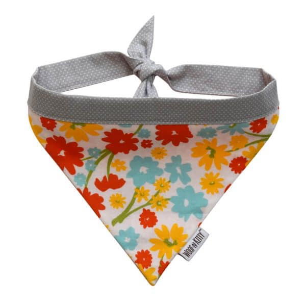 Flower Power Reversible Dog Bandana