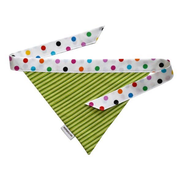 Green Meadow Reversible Dog Bandana