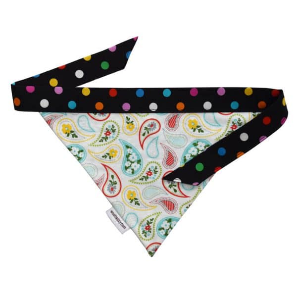 Pretty Paisley Reversible Dog Bandana