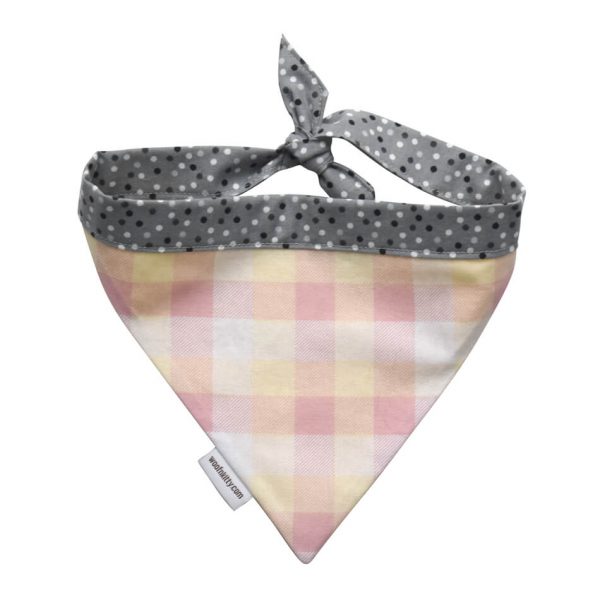 Spring Plaid Reversible Dog Bandana