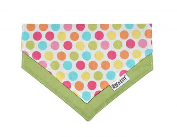 Rainbow Dots Dog Bandana